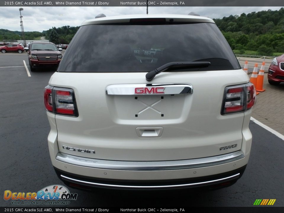 2015 GMC Acadia SLE AWD White Diamond Tricoat / Ebony Photo #10