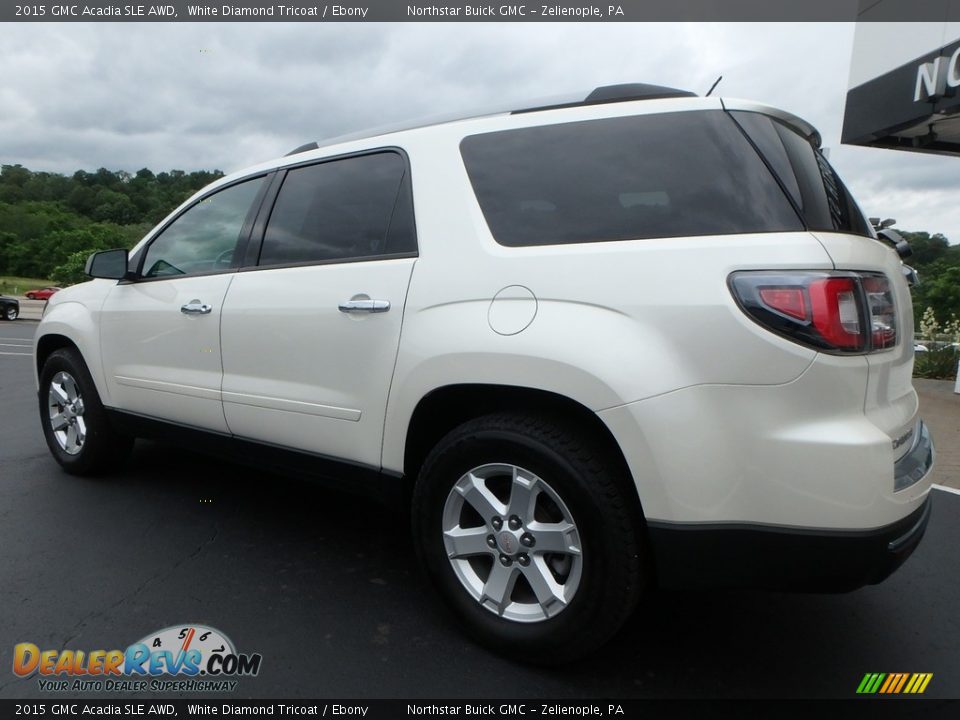 2015 GMC Acadia SLE AWD White Diamond Tricoat / Ebony Photo #13