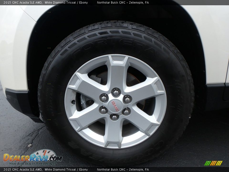 2015 GMC Acadia SLE AWD White Diamond Tricoat / Ebony Photo #15