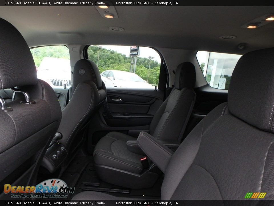 2015 GMC Acadia SLE AWD White Diamond Tricoat / Ebony Photo #17