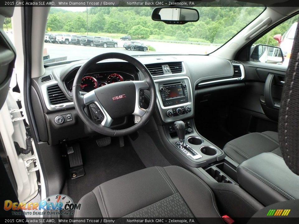 2015 GMC Acadia SLE AWD White Diamond Tricoat / Ebony Photo #19