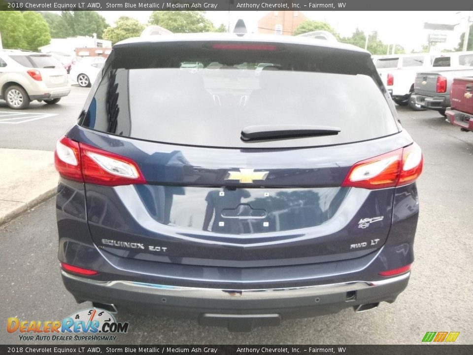 2018 Chevrolet Equinox LT AWD Storm Blue Metallic / Medium Ash Gray Photo #5