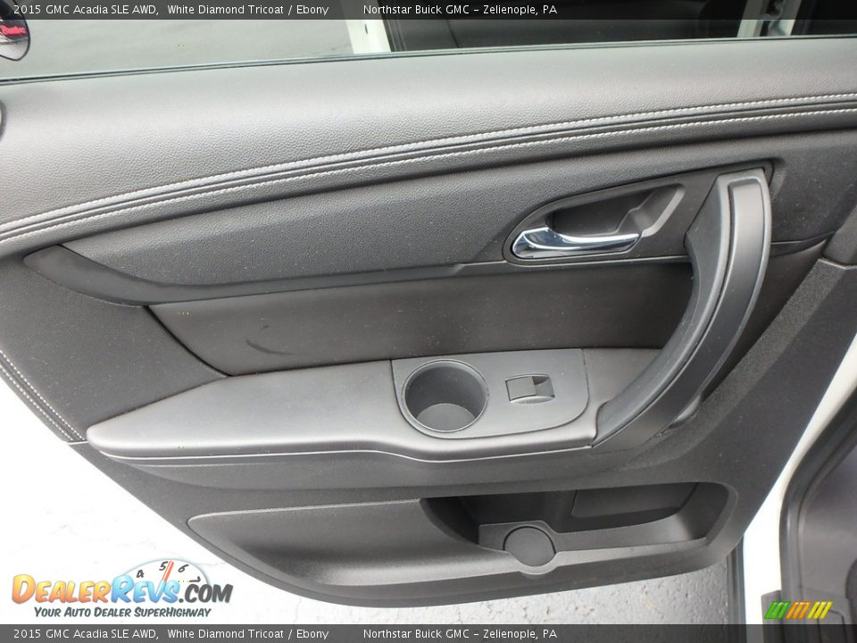 2015 GMC Acadia SLE AWD White Diamond Tricoat / Ebony Photo #20