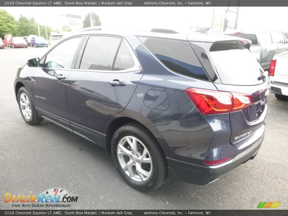 2018 Chevrolet Equinox LT AWD Storm Blue Metallic / Medium Ash Gray Photo #6