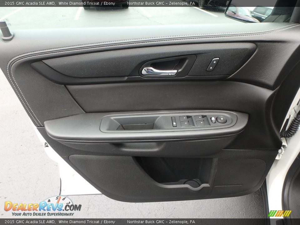 2015 GMC Acadia SLE AWD White Diamond Tricoat / Ebony Photo #21