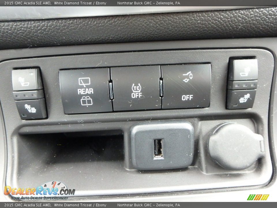2015 GMC Acadia SLE AWD White Diamond Tricoat / Ebony Photo #28