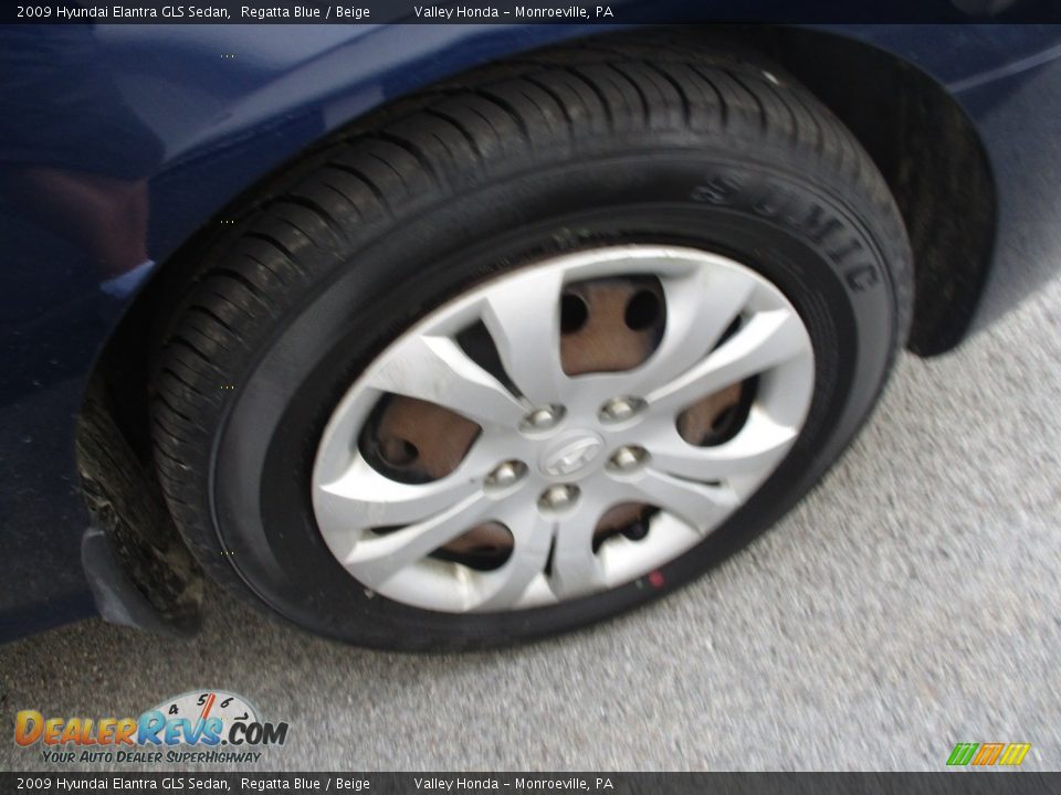 2009 Hyundai Elantra GLS Sedan Regatta Blue / Beige Photo #6