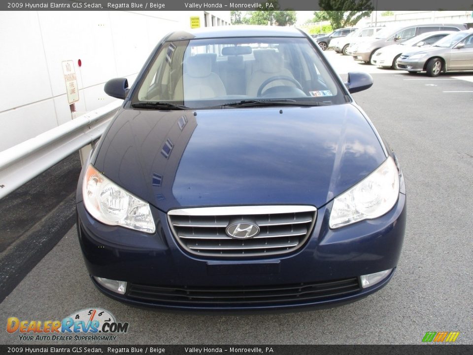 2009 Hyundai Elantra GLS Sedan Regatta Blue / Beige Photo #8
