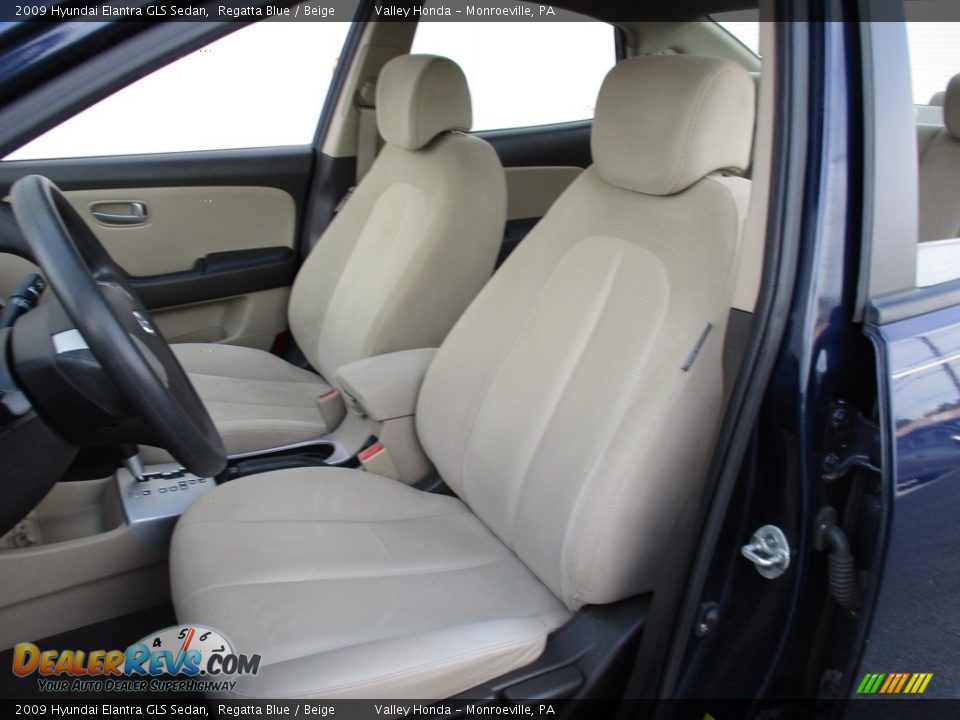 2009 Hyundai Elantra GLS Sedan Regatta Blue / Beige Photo #11