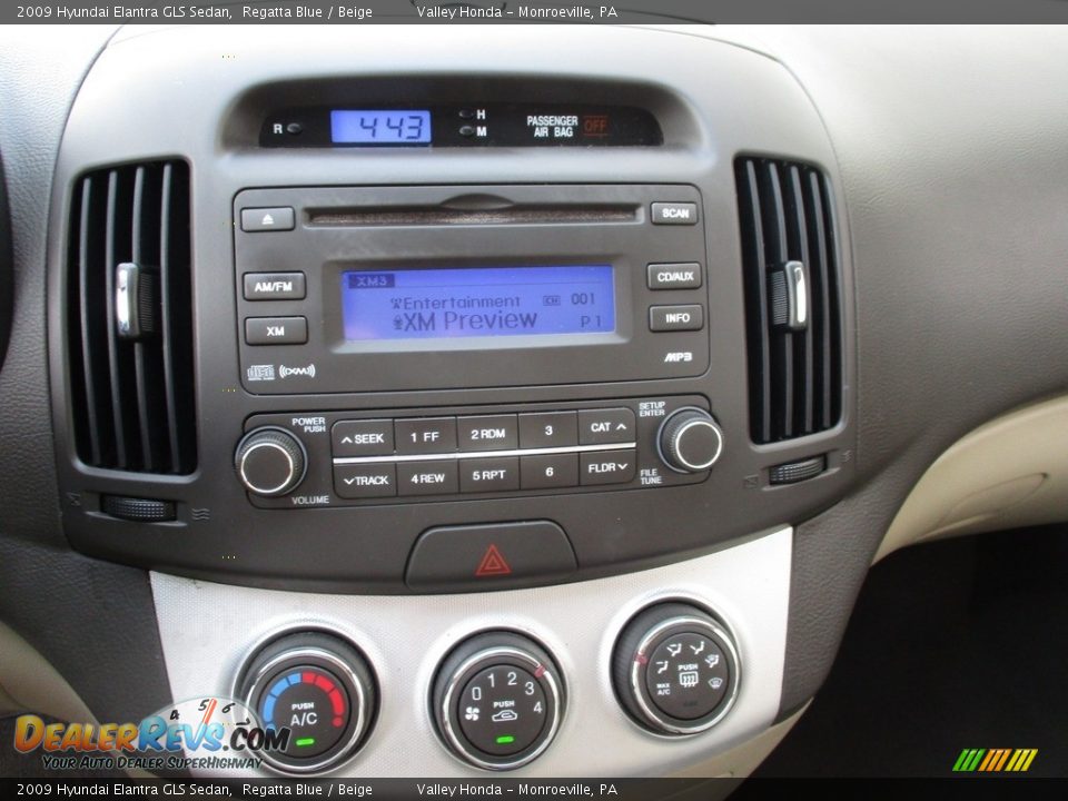 2009 Hyundai Elantra GLS Sedan Regatta Blue / Beige Photo #15