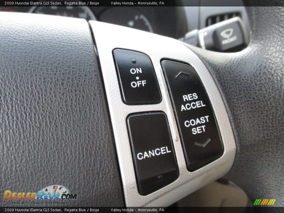 2009 Hyundai Elantra GLS Sedan Regatta Blue / Beige Photo #18