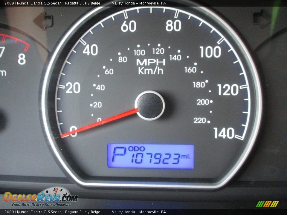 2009 Hyundai Elantra GLS Sedan Regatta Blue / Beige Photo #20