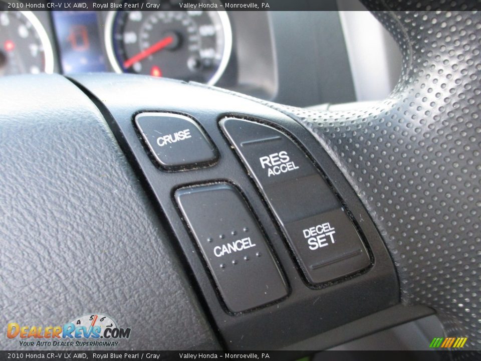 2010 Honda CR-V LX AWD Royal Blue Pearl / Gray Photo #15