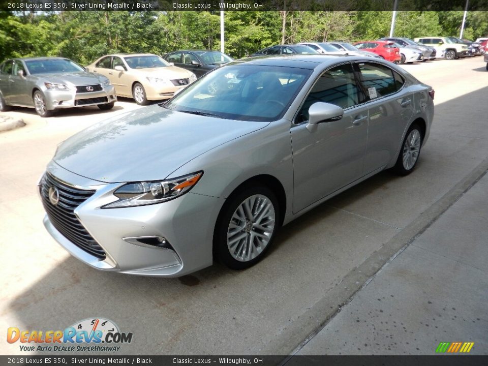 2018 Lexus ES 350 Silver Lining Metallic / Black Photo #1