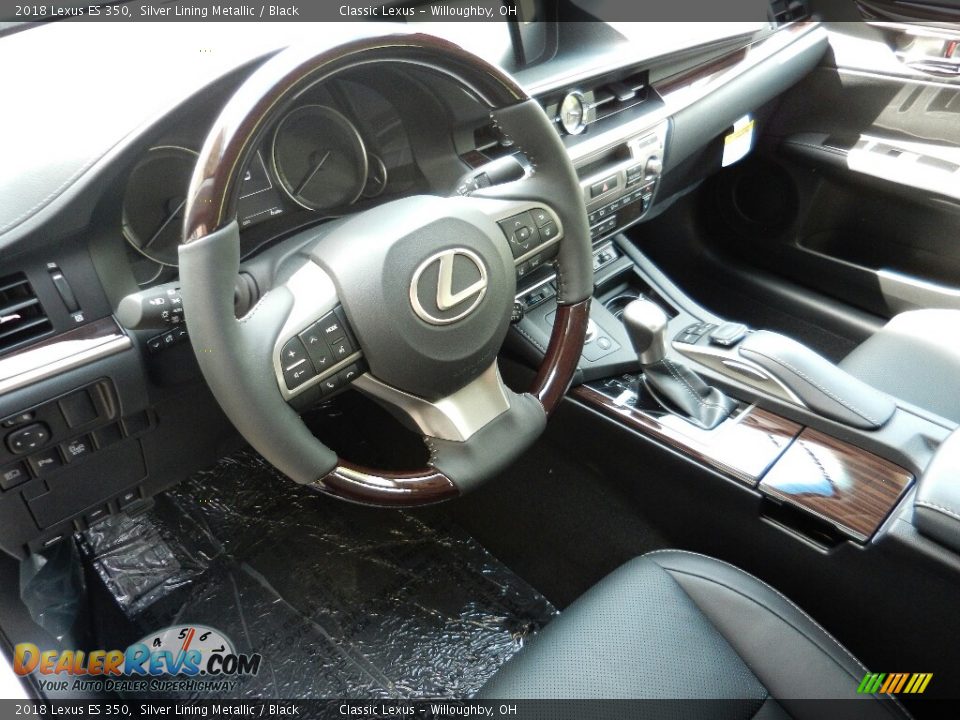2018 Lexus ES 350 Silver Lining Metallic / Black Photo #2