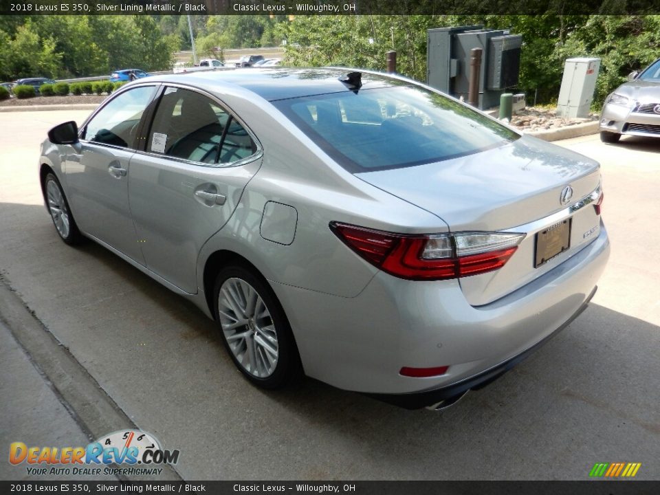 2018 Lexus ES 350 Silver Lining Metallic / Black Photo #5