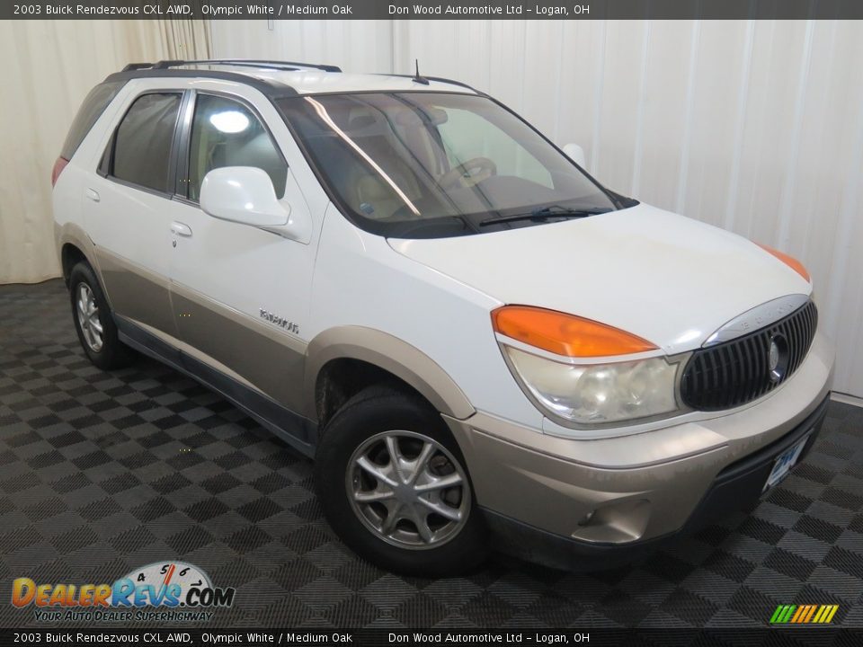 2003 Buick Rendezvous CXL AWD Olympic White / Medium Oak Photo #3