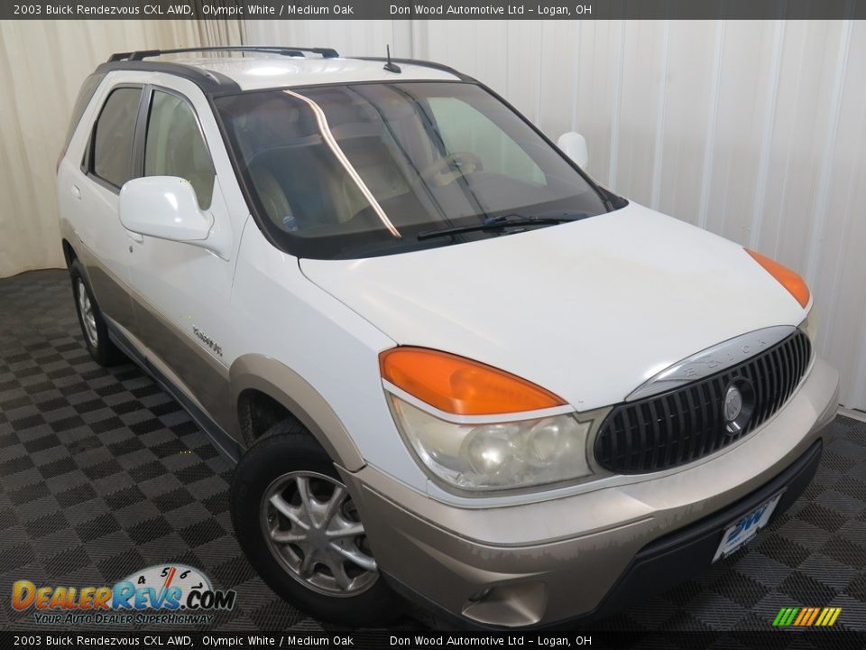 2003 Buick Rendezvous CXL AWD Olympic White / Medium Oak Photo #4