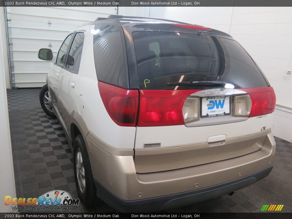 2003 Buick Rendezvous CXL AWD Olympic White / Medium Oak Photo #8