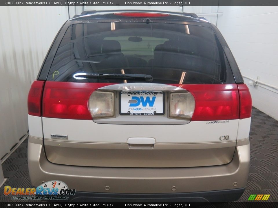 2003 Buick Rendezvous CXL AWD Olympic White / Medium Oak Photo #9