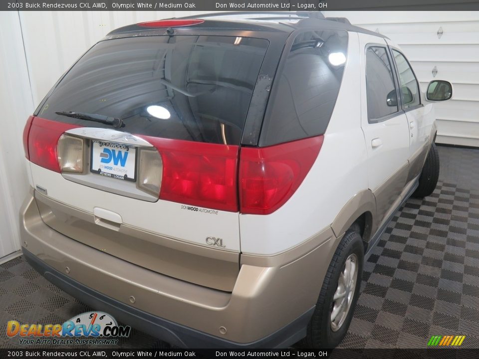 2003 Buick Rendezvous CXL AWD Olympic White / Medium Oak Photo #10