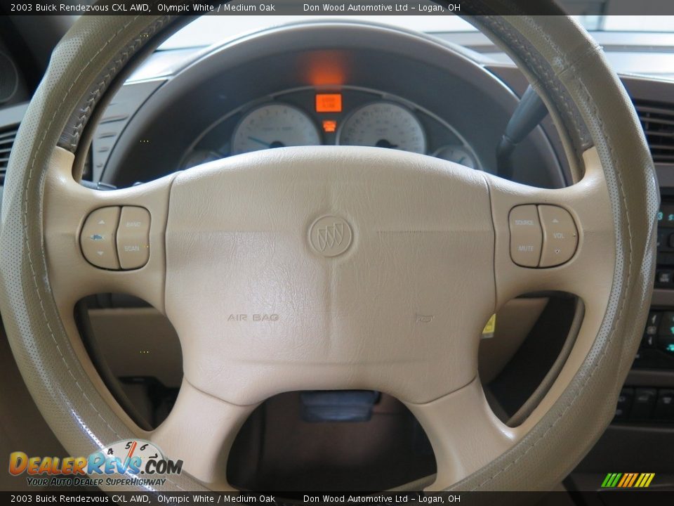 2003 Buick Rendezvous CXL AWD Olympic White / Medium Oak Photo #13