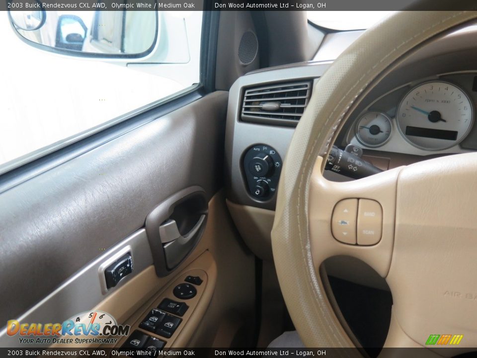 2003 Buick Rendezvous CXL AWD Olympic White / Medium Oak Photo #14