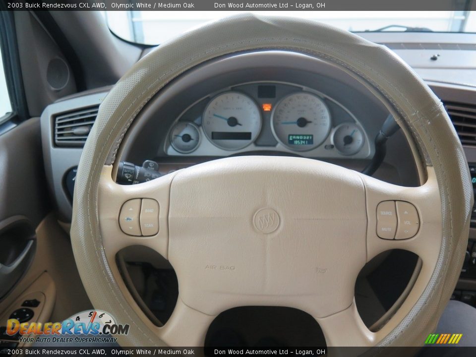 2003 Buick Rendezvous CXL AWD Olympic White / Medium Oak Photo #15