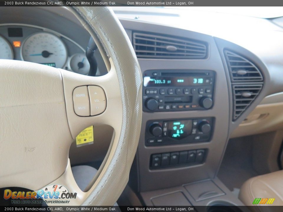 2003 Buick Rendezvous CXL AWD Olympic White / Medium Oak Photo #16