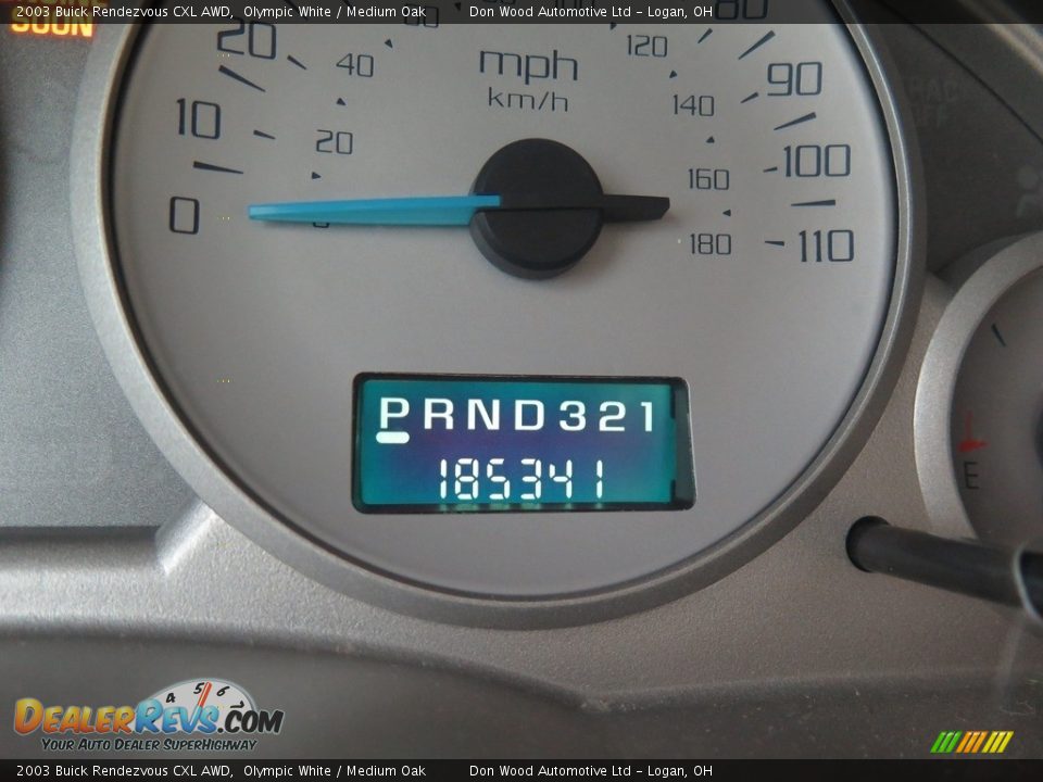 2003 Buick Rendezvous CXL AWD Olympic White / Medium Oak Photo #18