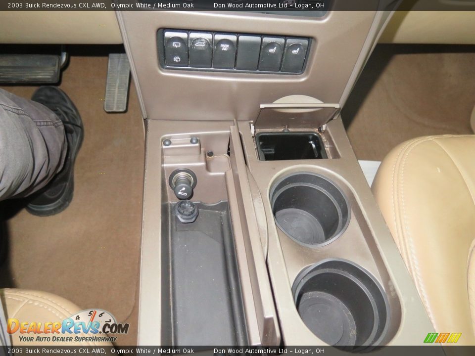 2003 Buick Rendezvous CXL AWD Olympic White / Medium Oak Photo #20
