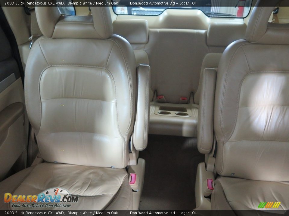 2003 Buick Rendezvous CXL AWD Olympic White / Medium Oak Photo #21