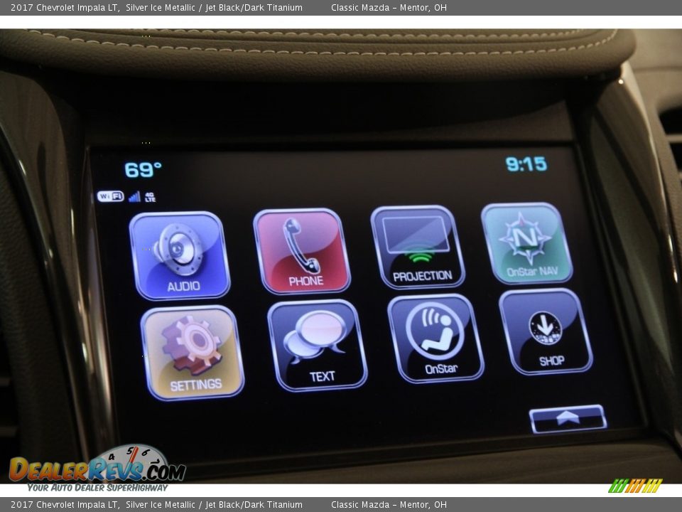 2017 Chevrolet Impala LT Silver Ice Metallic / Jet Black/Dark Titanium Photo #9