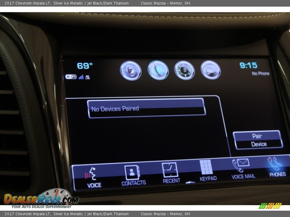 2017 Chevrolet Impala LT Silver Ice Metallic / Jet Black/Dark Titanium Photo #10