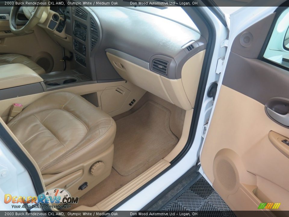 2003 Buick Rendezvous CXL AWD Olympic White / Medium Oak Photo #34