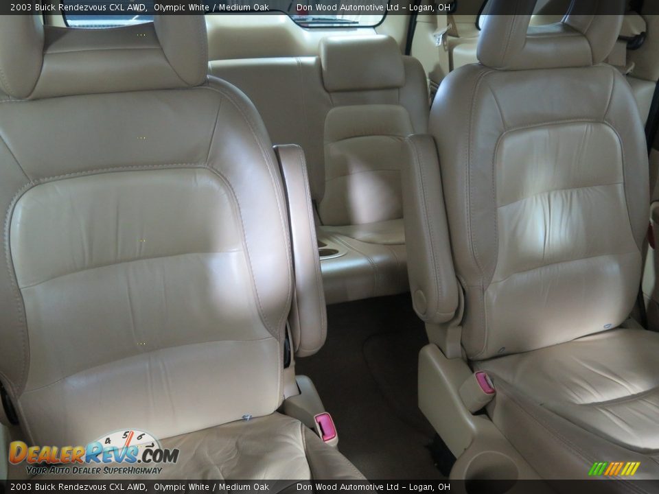 2003 Buick Rendezvous CXL AWD Olympic White / Medium Oak Photo #35
