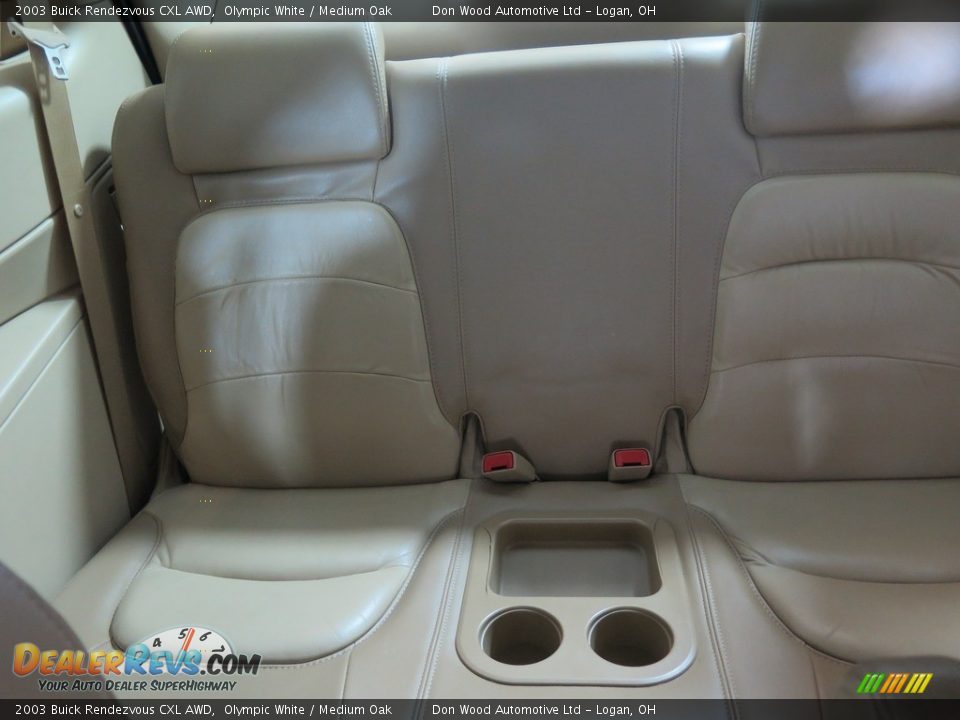 2003 Buick Rendezvous CXL AWD Olympic White / Medium Oak Photo #36