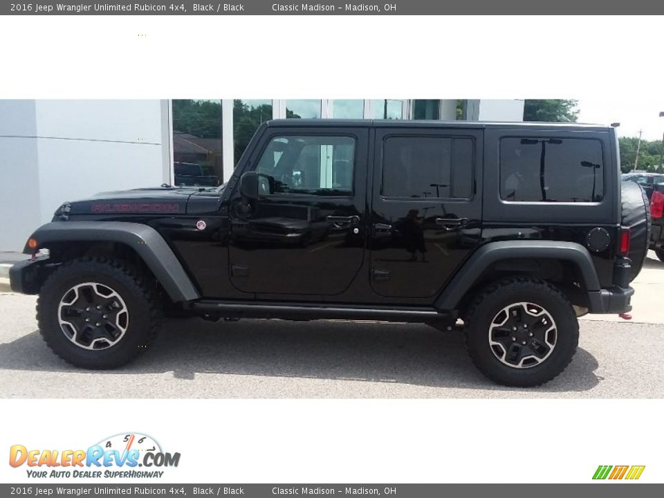 2016 Jeep Wrangler Unlimited Rubicon 4x4 Black / Black Photo #6