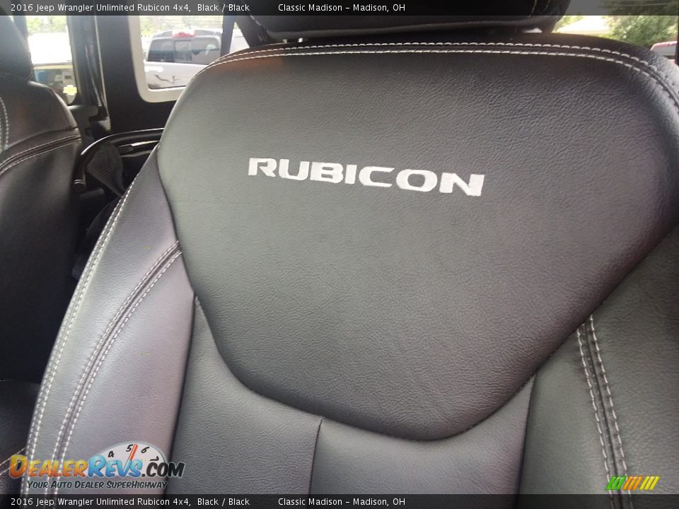 2016 Jeep Wrangler Unlimited Rubicon 4x4 Black / Black Photo #16