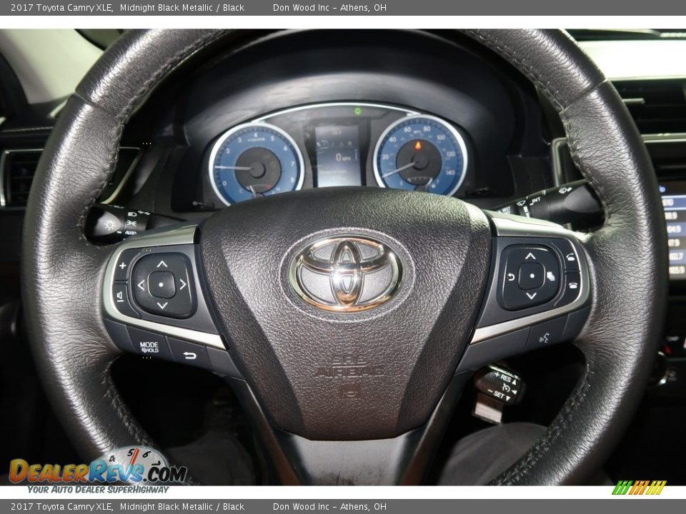 2017 Toyota Camry XLE Midnight Black Metallic / Black Photo #16