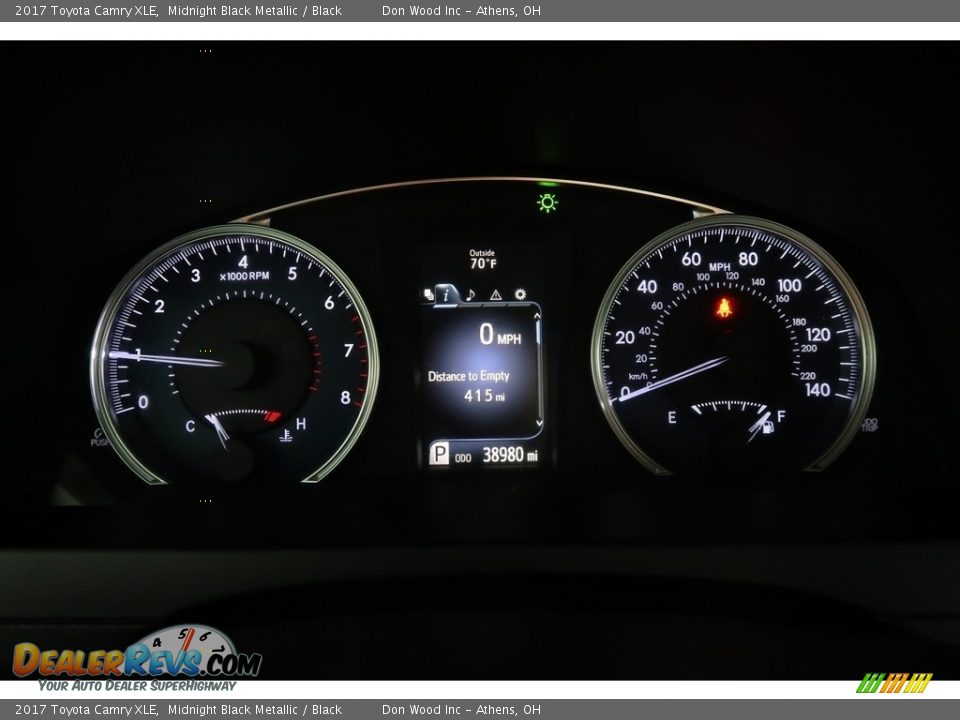 2017 Toyota Camry XLE Midnight Black Metallic / Black Photo #17