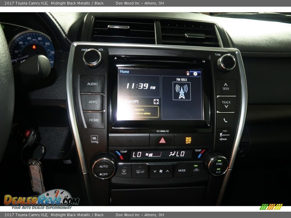 2017 Toyota Camry XLE Midnight Black Metallic / Black Photo #18