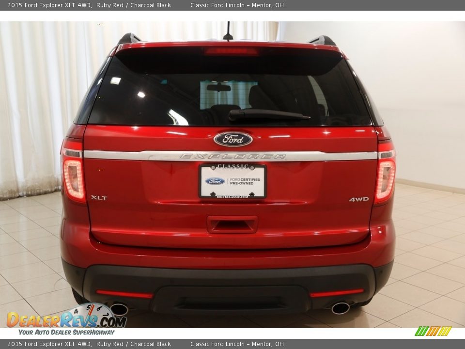2015 Ford Explorer XLT 4WD Ruby Red / Charcoal Black Photo #19