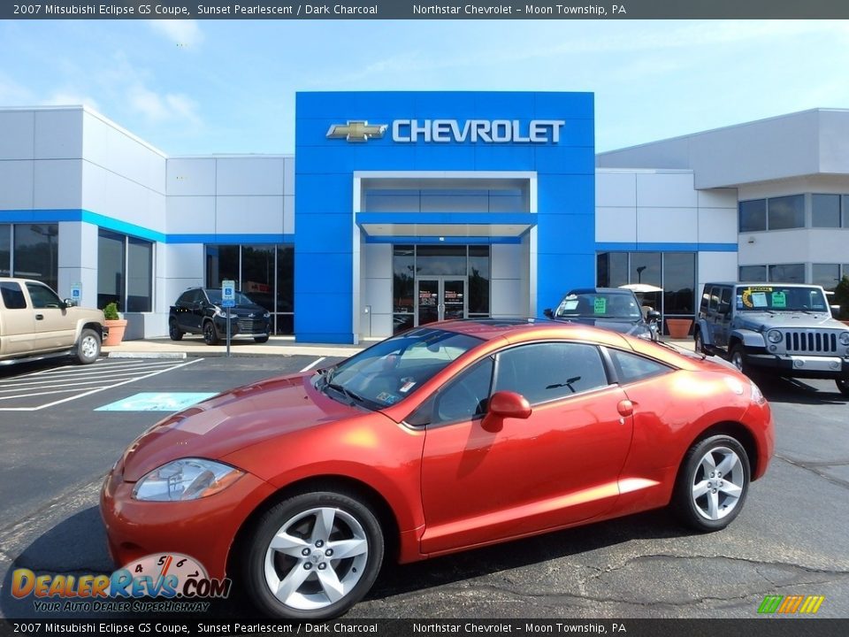 2007 Mitsubishi Eclipse GS Coupe Sunset Pearlescent / Dark Charcoal Photo #1