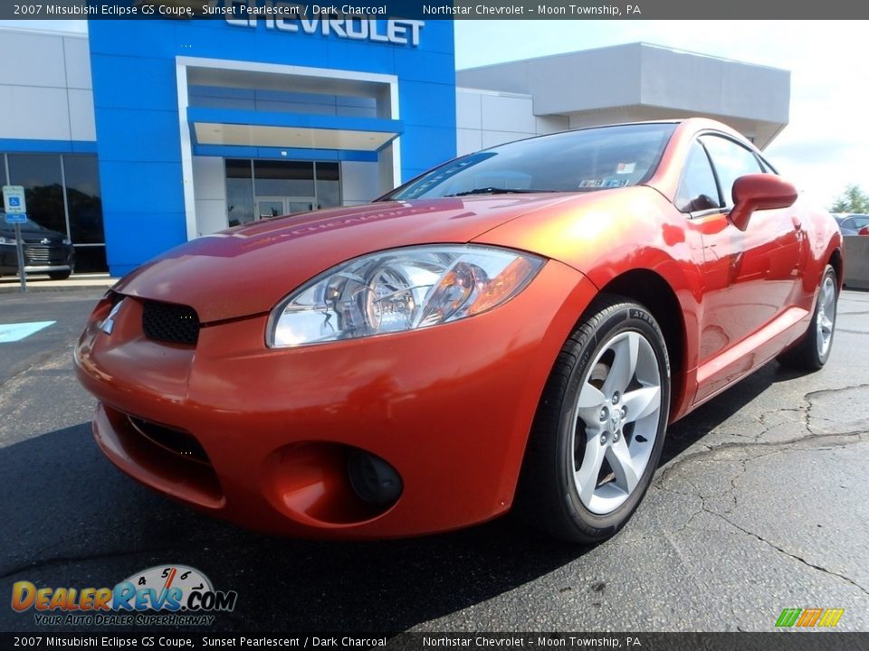 2007 Mitsubishi Eclipse GS Coupe Sunset Pearlescent / Dark Charcoal Photo #2