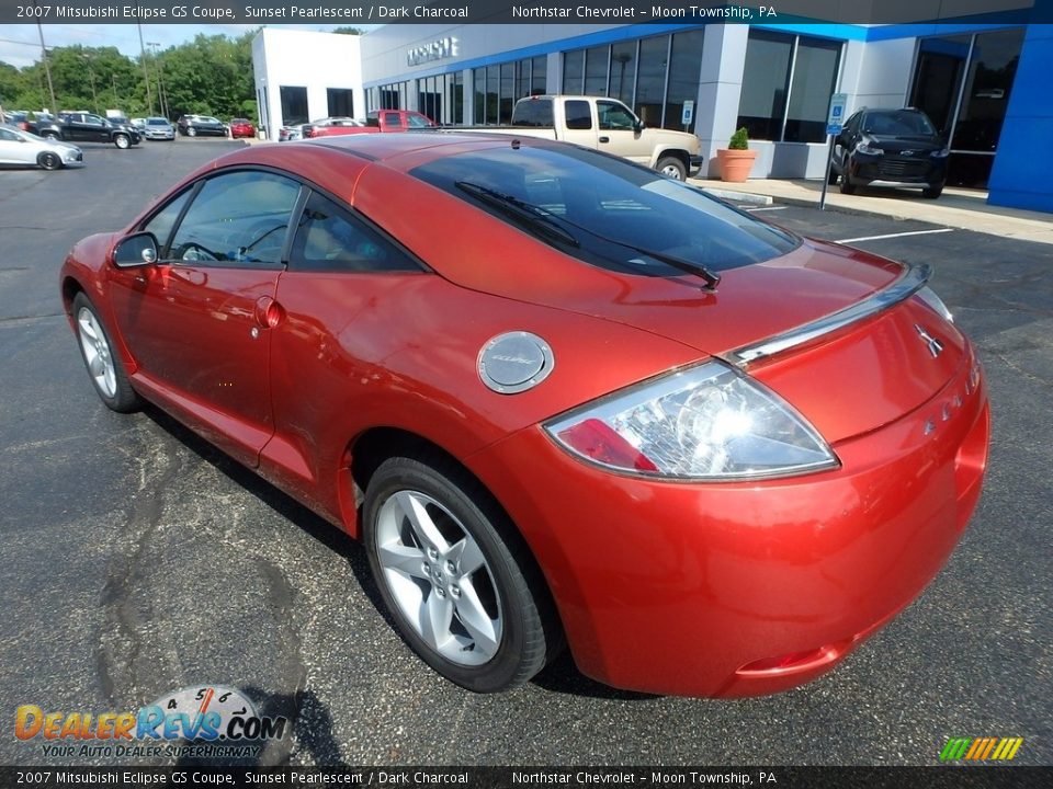 2007 Mitsubishi Eclipse GS Coupe Sunset Pearlescent / Dark Charcoal Photo #6