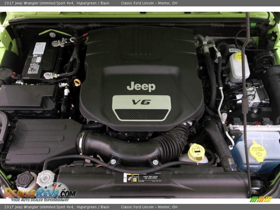 2017 Jeep Wrangler Unlimited Sport 4x4 Hypergreen / Black Photo #18