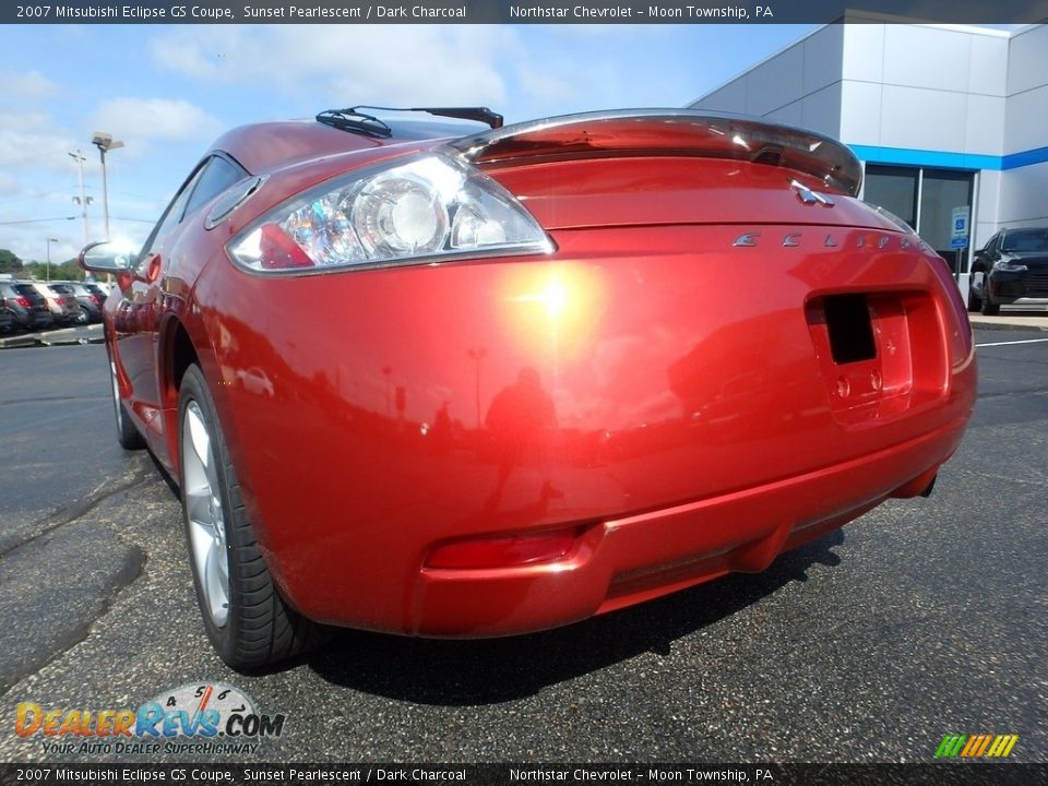 2007 Mitsubishi Eclipse GS Coupe Sunset Pearlescent / Dark Charcoal Photo #7
