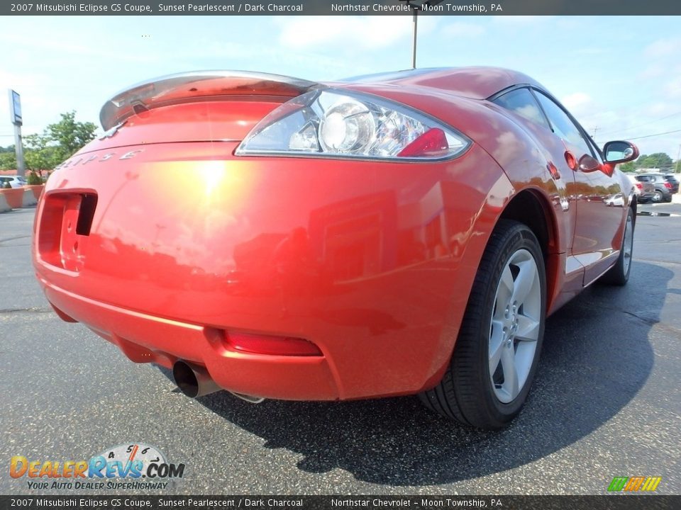 2007 Mitsubishi Eclipse GS Coupe Sunset Pearlescent / Dark Charcoal Photo #9