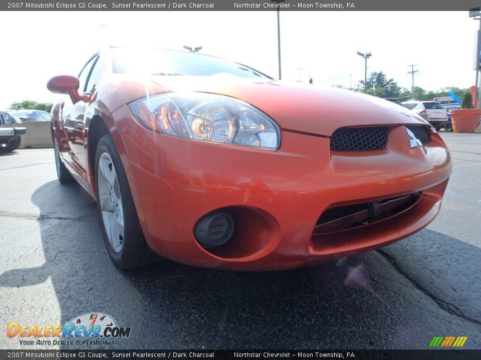 2007 Mitsubishi Eclipse GS Coupe Sunset Pearlescent / Dark Charcoal Photo #15